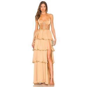 V. Chapman Dakota Gown in Desert Tan